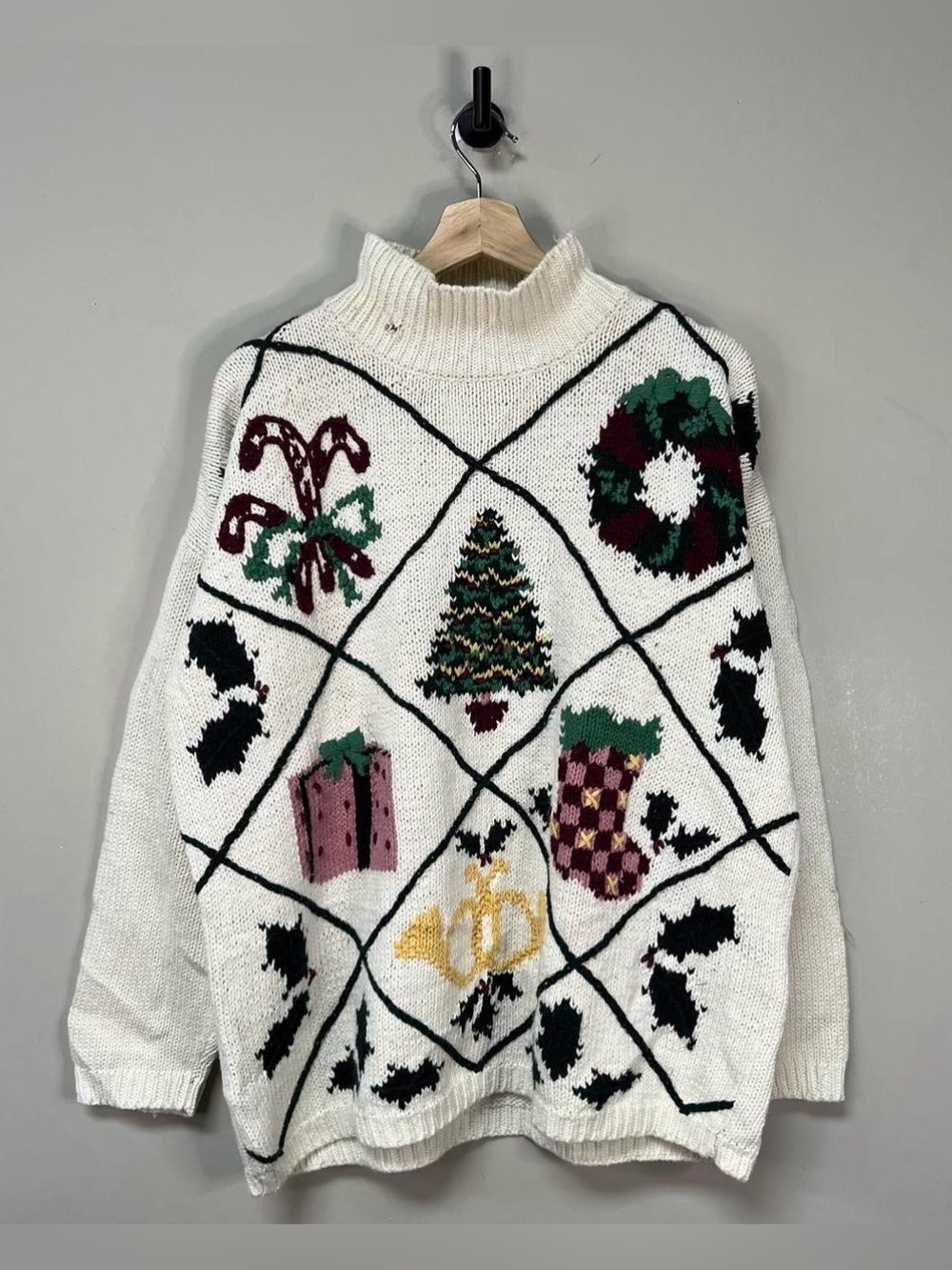 Vtg 90s Christmas Knit Sweater